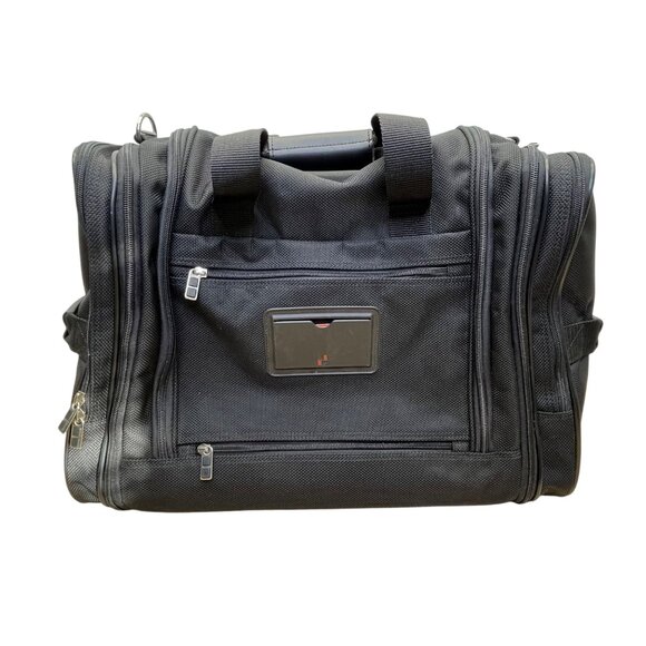 Metro XP Men’s Black Nylon Multi-Compartment Lock Secure Zip Travel Duffel Bag - Picture 3 of 16